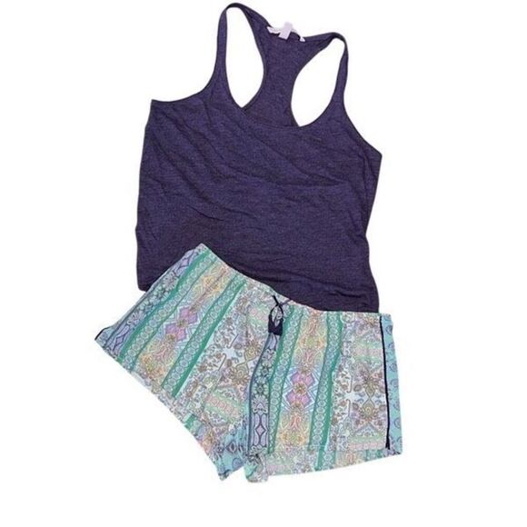 Victoria's Secret 2pc Pajama Tank Short Set Loungewear Size XS - Picture 1 of 3